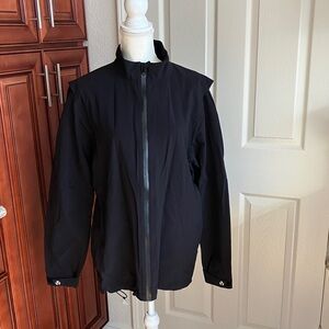 Men's Black Windbreaker Jacket